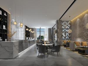 后现代餐馆饭店咖啡厅前台