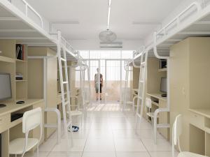 现代学生宿舍上下床铺