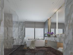 现代轻奢卫浴间卫生间淋浴房