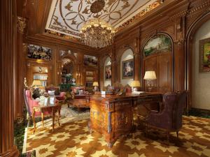 欧式古典董事长总经理办公室书房