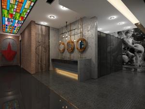 工业风公共卫生间过道走廊