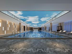 后现代游泳馆3d模型 后现代游泳馆