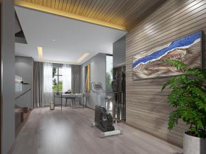 现代健身书房室活动室3d模型 现代健身书房室活动室