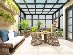 东南亚阳光房藤编家具