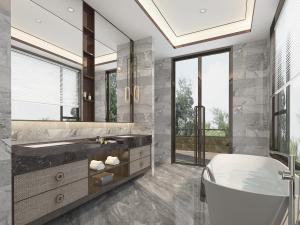 新中式卫生间卫浴间浴缸