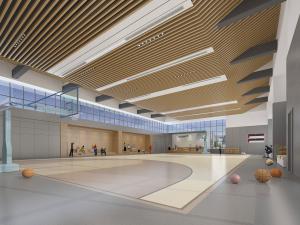 后现代篮球场体育馆3d模型 后现代篮球场体育馆