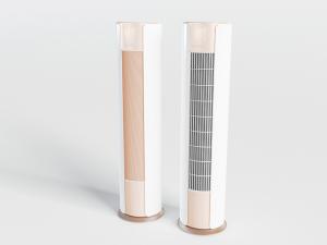 现代圆柱形旋转排风空调