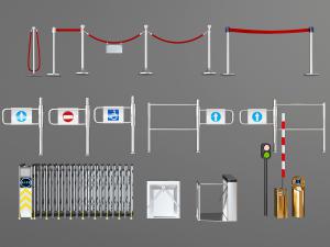 现代不锈钢伸缩门、闸门和栏杆