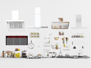 侧吸式、顶吸式抽油烟机、燃气灶和厨房用品、电器模