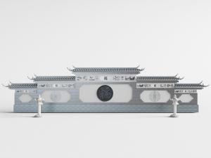 中式建筑仿古砖青砖文化背景墙