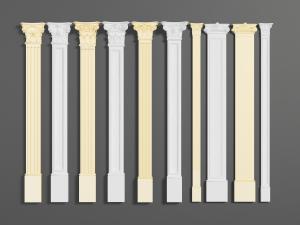 欧式雕花装饰的罗马柱子