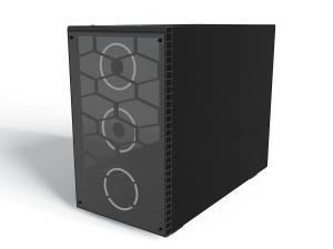 现代黑色电脑机箱