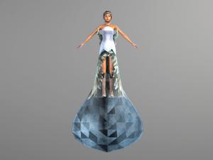 长着翅膀的动漫游戏人物