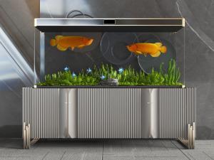 现代轻奢鱼缸装饰柜