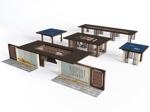 新中式古色古香的小区大门