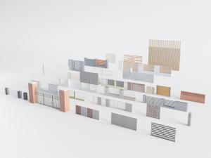 现代金属大门、围栏