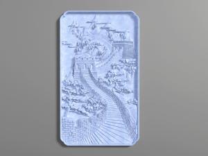 中式浮雕长城装饰挂画挂件