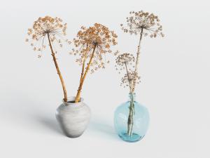 中式陶瓷花瓶花卉