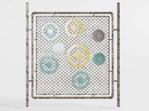 工业风金属钢管网、饰品挂件