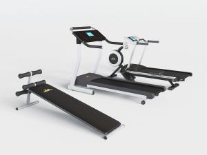现代家用商用跑步机、仰卧起坐床健身器材设备