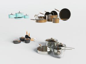 现代不锈钢厨具锅具厨房用品