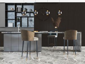 现代轻奢吧台吧椅