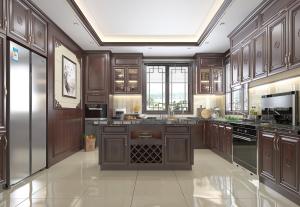 新中式厨房中岛橱柜