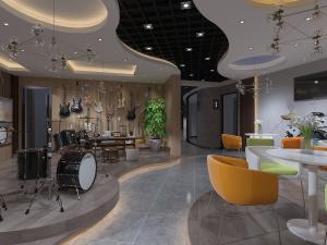 北欧音乐酒吧餐馆饭店架子鼓