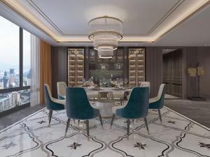 现代轻奢餐厅酒柜