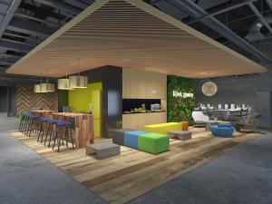 工业风水吧茶水间休息区