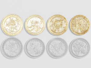 中式圆形四君子梅兰竹菊浮雕墙饰挂件