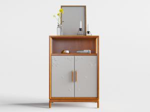 新中式实木玄关柜边柜