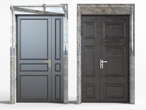 现代入户子母平开门