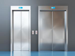 现代不锈钢楼层单元电梯门