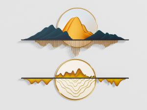 新中式山脉墙饰挂件