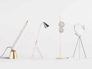 现代新中式个形落地灯