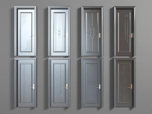 新中式深褐色平开门