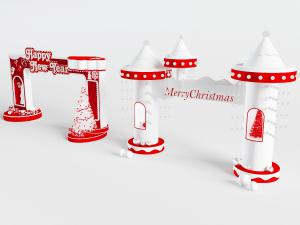 圣诞节节日庆祝装饰大门