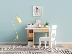 北欧实木书桌椅组合3d模型 北欧实木书桌椅组合