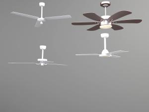 现代三叶顶部吊扇电风扇