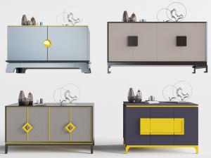 新中式玄关柜边柜