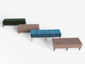 简欧软包沙发凳