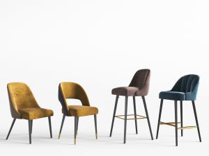 现代轻奢餐椅吧椅