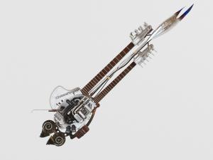 现代双指板电吉他