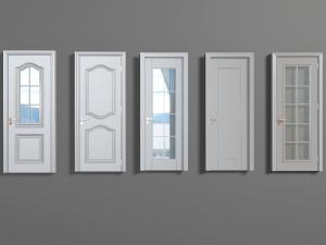 美式白色平开门