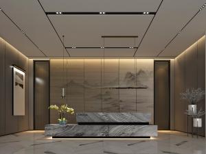 新中式接待前台