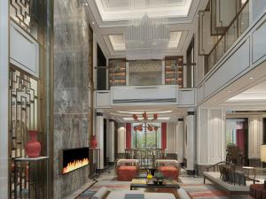 新中式复式客厅餐厅