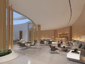 北欧售楼部洽谈区吧台