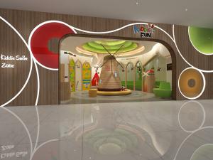 现代幼儿园门头大厅3d模型 现代幼儿园门头大厅