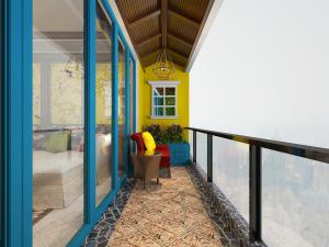 北欧果糖色阳台